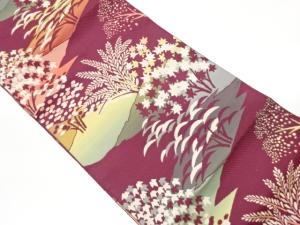 本場筑前博多草花模様織出し名古屋帯